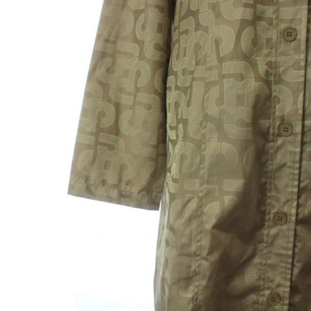 CHARLES JOURDAN(シャルルジョルダン)のシャルル ジョルダン ステンカラーコート 薄手 ロゴ 総柄 ベージュ レディースのジャケット/アウター(その他)の商品写真