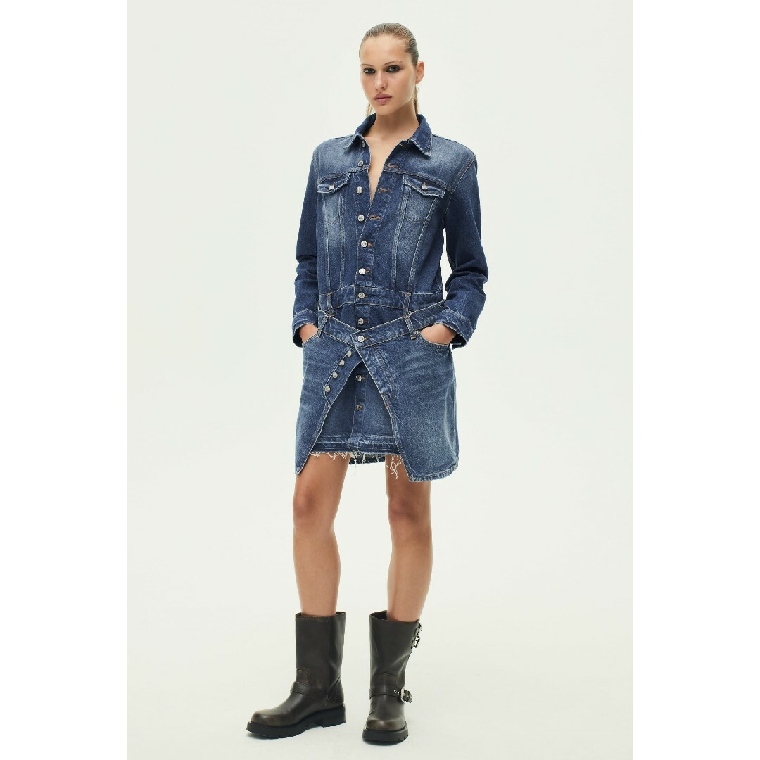 ZARA ZW デニムワンピース Sサイズ ZARA ZW デニムワンピース Sサイズ
