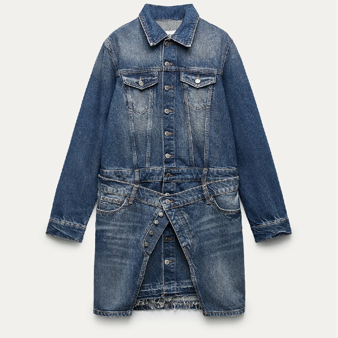 ZARA(ザラ)のZARA　ZW デニムワンピース　Sサイズ レディースのワンピース(ミニワンピース)の商品写真