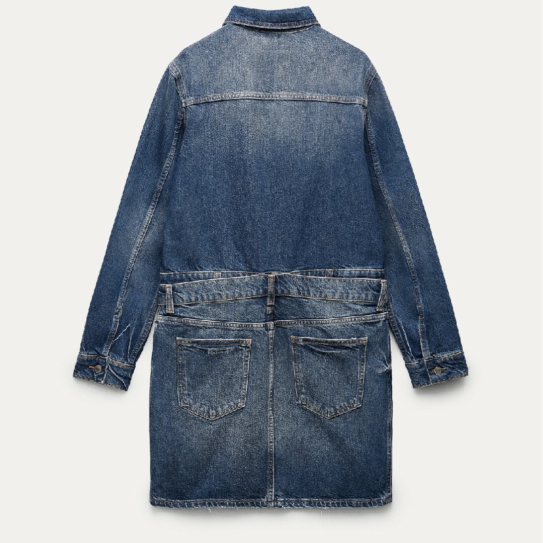 ZARA(ザラ)のZARA　ZW デニムワンピース　Sサイズ レディースのワンピース(ミニワンピース)の商品写真