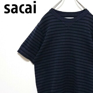sacai - Sacai サカイ 22SS フルロゴプリント半袖Tシャツ 22-0353S S