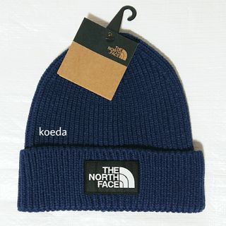 ザノースフェイス(THE NORTH FACE)のノースフェイス ニット帽 キャップ 帽子 ビーニー ネイビー 紺色 黒 男女兼用(ニット帽/ビーニー)