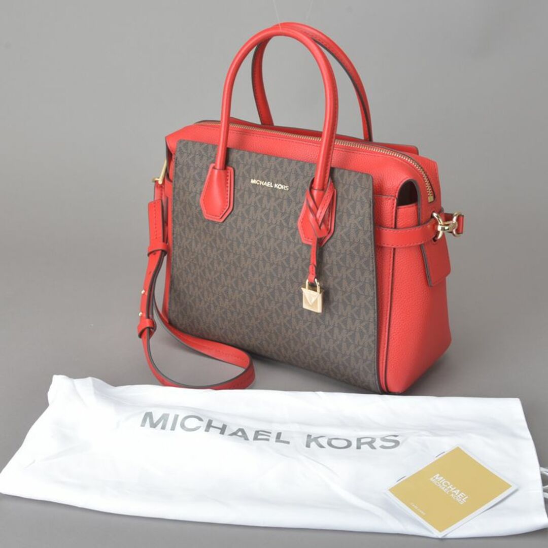 MICHAEL KORS ショルダーバッグ 2way MKシグネチャー 茶マイケルコース