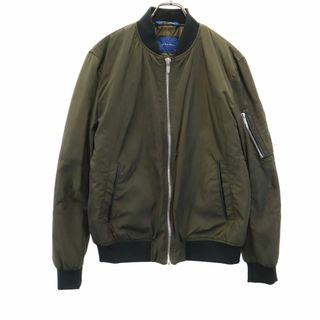 ザラ(ZARA)のザラマン MA-1 フライトジャケット L ブラウン ZARA MAN メンズ 古着 【240205】(フライトジャケット)