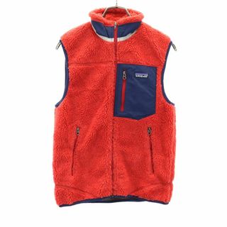 パタゴニア(patagonia)のパタゴニア アウトドア ベスト XS レッド patagonia ボア メンズ 古着 【240205】(ベスト)