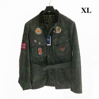 POLO RALPH LAUREN - 傑作！23FW POLO ラルフローレン カモ オイルクロス バイク ジャケット