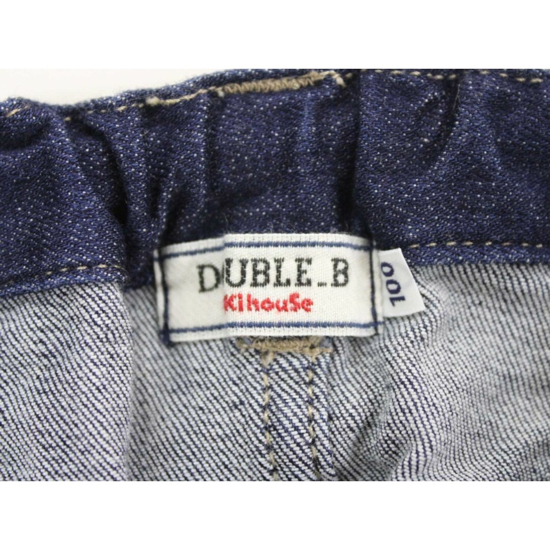 DOUBLE.B(ダブルビー)の【春物 新入荷!】◇ミキハウスダブルB/MIKIHOUSE DOUBLE.B◇100cm デニムスカート インディゴ B子ちゃん【中古】子供服 キッズ kids 女の子 春夏秋冬 bottoms 402042 キッズ/ベビー/マタニティのキッズ服女の子用(90cm~)(スカート)の商品写真