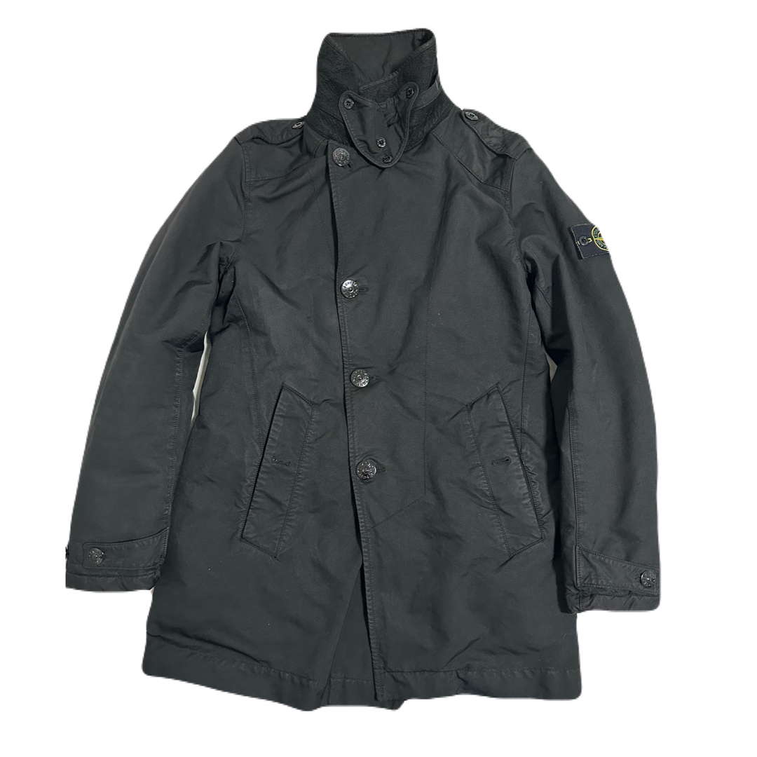 STONE ISLAND(ストーンアイランド)のSTONE ISLAND david-tc trench coat black メンズのジャケット/アウター(トレンチコート)の商品写真