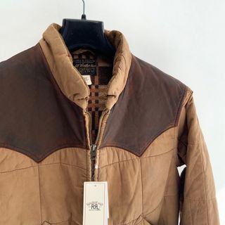 RRL - ベッカム着用 23FW RRL ダブルアール レザー キルテッド