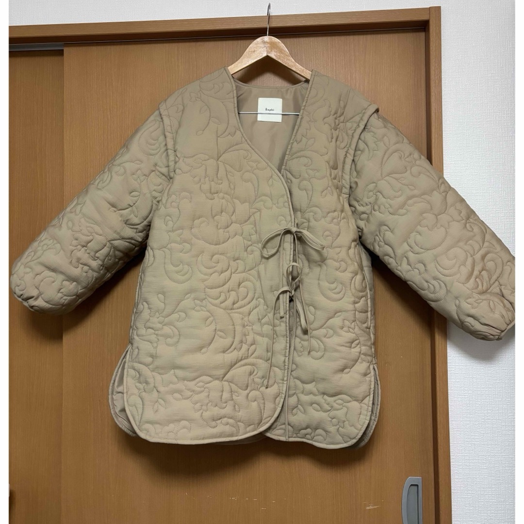 lawgy(ラウジー)のleaf pattern 2way quilting coat eaphi レディースのジャケット/アウター(ノーカラージャケット)の商品写真