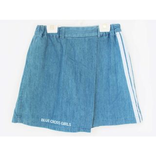 ブルークロス(bluecross)の【春物 新入荷!】[ブルークロスガールズ/BLUE CROSS GIRLS]160cm インナーパンツ付ラップスカート ブルー【中古】子供服 キッズ kids ジュニア 女の子 春夏 bottoms 402042(スカート)