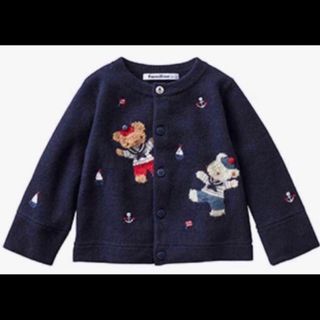 今季完売　カーディガン　100　ファミリア　テリアキッズ服女の子用(90cm~)