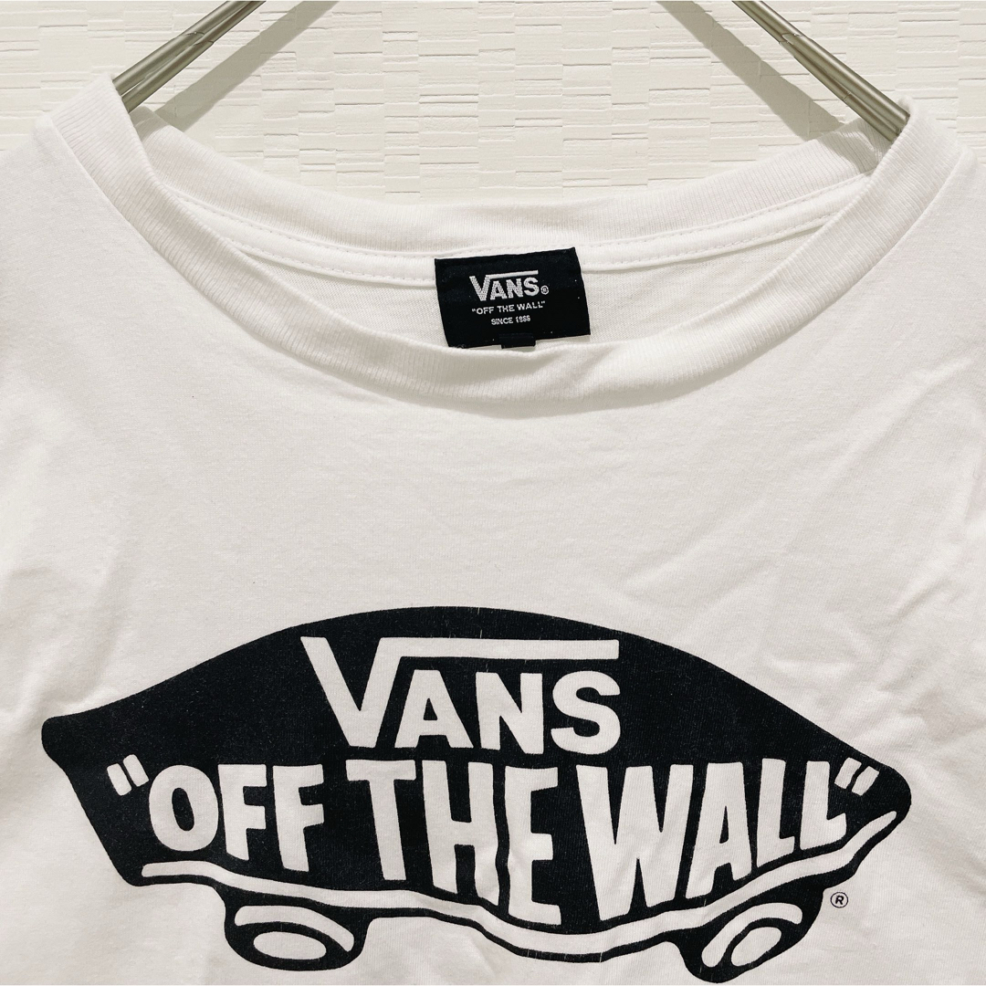 VANS(ヴァンズ)の【VANS】半袖 Tシャツ ホワイト L ロゴ プリント メンズ ユニセックス メンズのトップス(Tシャツ/カットソー(半袖/袖なし))の商品写真