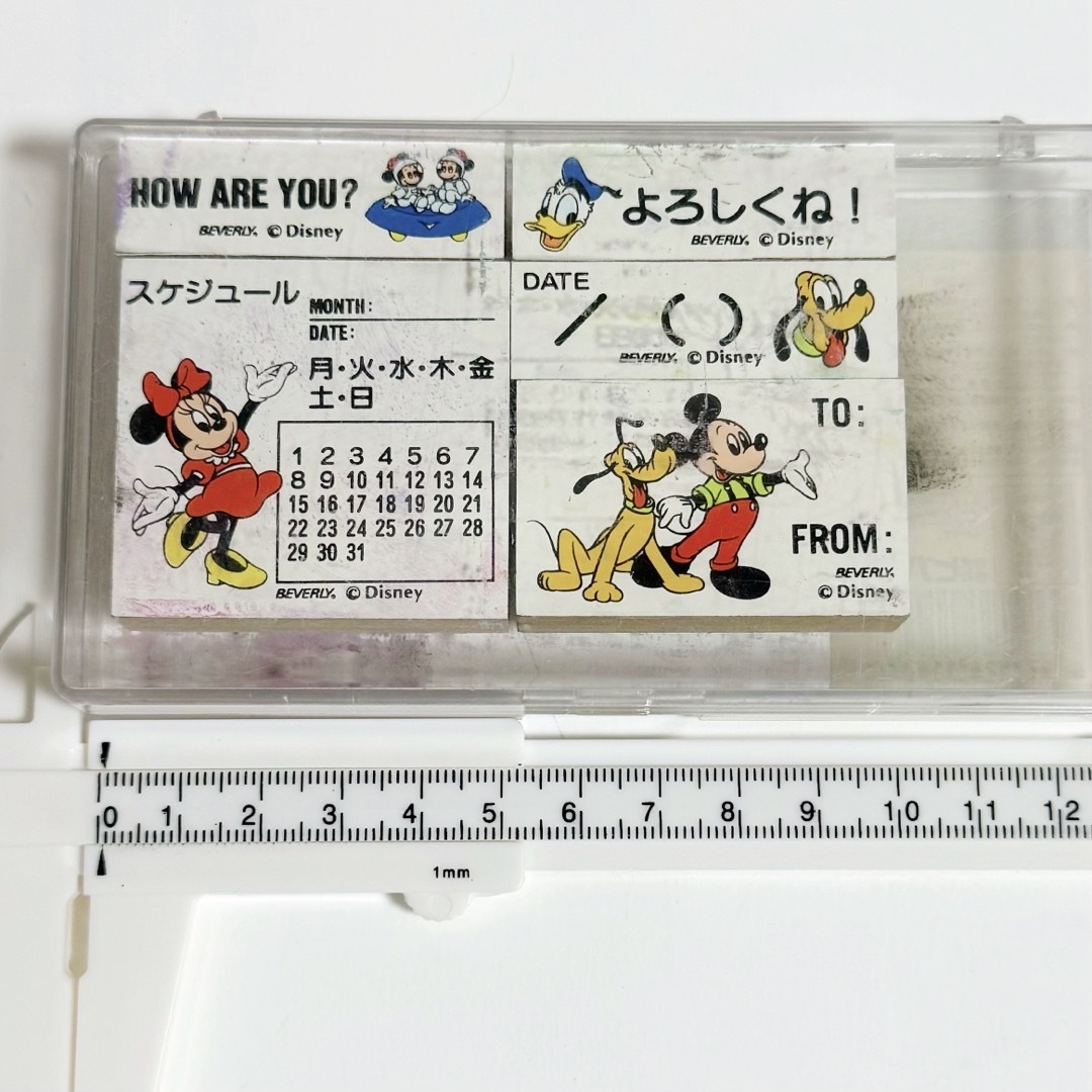 Disney(ディズニー)のスタンプ はんこ ディズニー サンリオ ハローキティ スタンプセット ハンドメイドの文具/ステーショナリー(はんこ)の商品写真