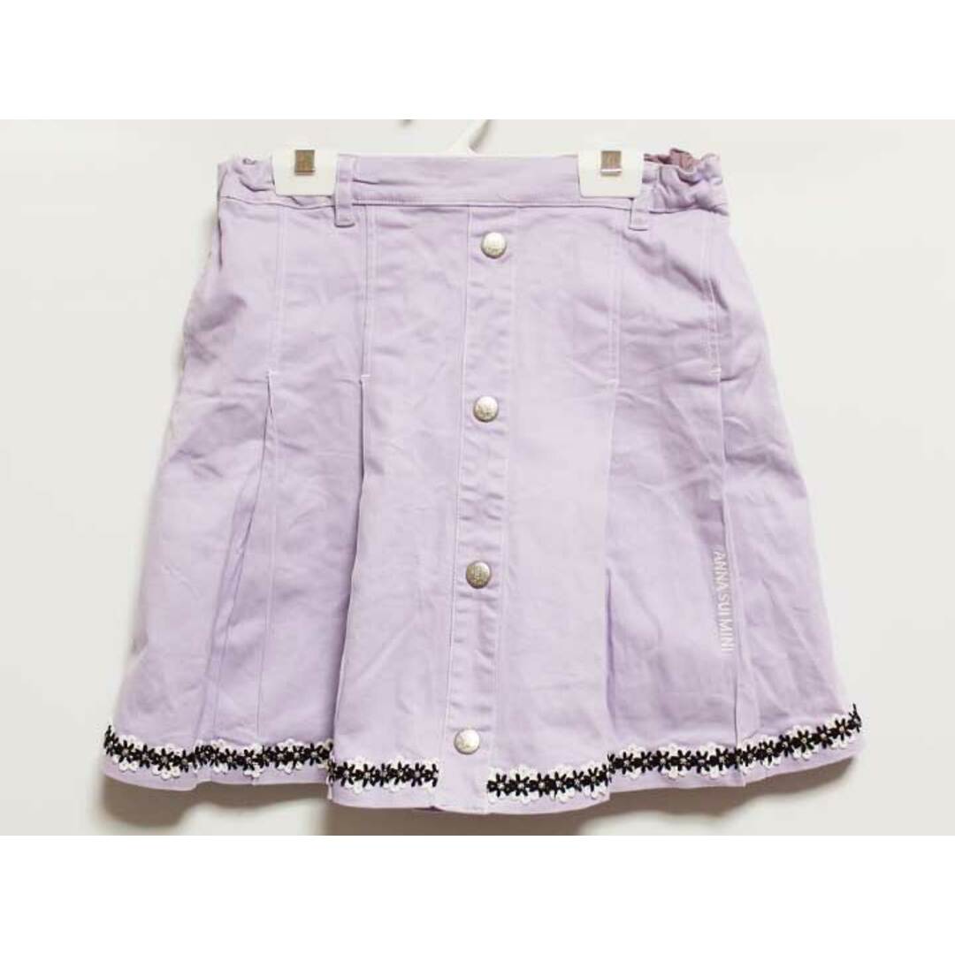 ANNA SUI(アナスイ)の【春夏物 新入荷!】‡アナスイミニ/ANNA SUI mini‡160cm スカート 紫【中古】子供服 キッズ kids ジュニア 女の子 春夏 bottoms 402042 キッズ/ベビー/マタニティのキッズ服女の子用(90cm~)(スカート)の商品写真