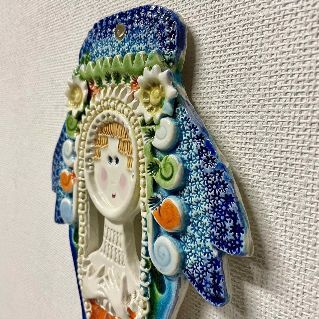 陶製壁飾りFranco Gensini Ceramiche Italian インテリア/住まい/日用品のインテリア小物(その他)の商品写真