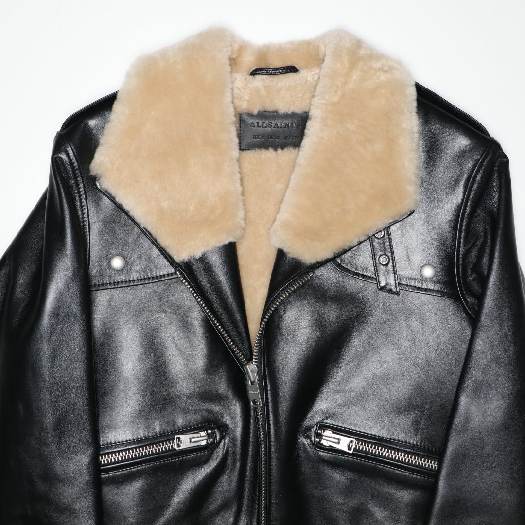 All Saints - ALLSAINTS 16AW ムートンレザーライダース UK2 All Saints - ALLSAINTS 16AW ムートンレザーライダース UK2