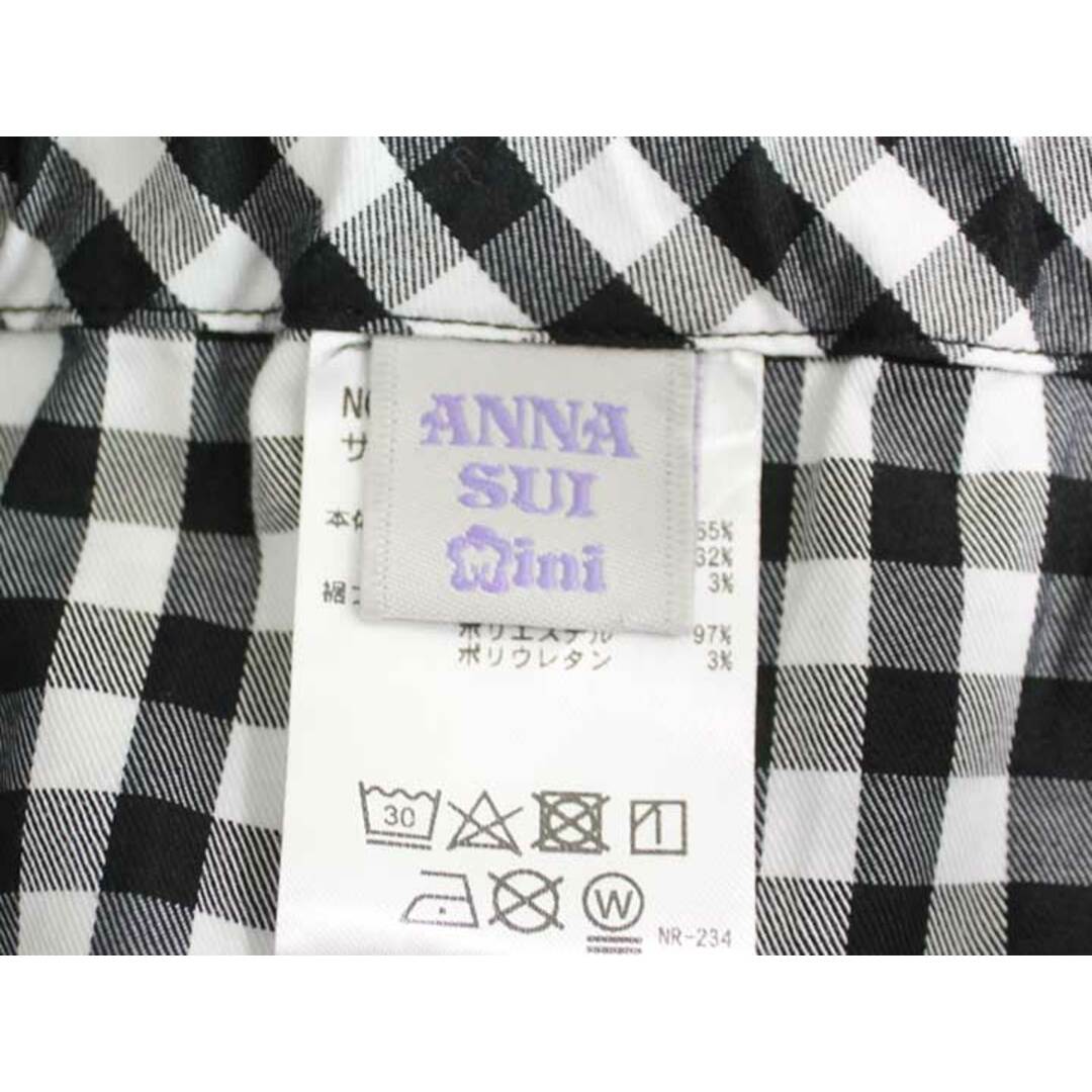 ANNA SUI(アナスイ)の【春物 新入荷!】〓アナスイミニ/ANNA SUI mini〓150cm(LL) ロングスカート ブラック×ホワイト【中古】子供服 キッズ kids ジュニア 女の子 春秋 bottoms 402042 キッズ/ベビー/マタニティのキッズ服女の子用(90cm~)(スカート)の商品写真