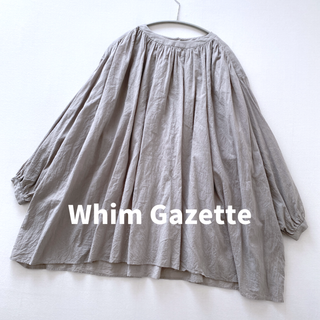 Whim Gazette - Whim Gazette イエロー サテンドルマンスリーブ