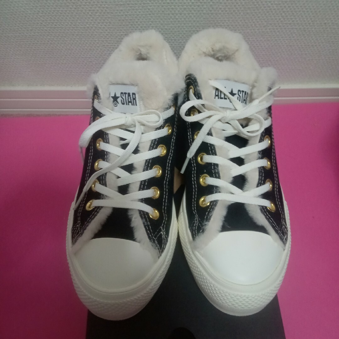 ALL STAR（CONVERSE）(オールスター)の新品同様★CONVERSE★ボアカラーオールスター25.5cm レディースの靴/シューズ(スニーカー)の商品写真