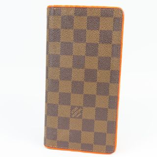 ルイヴィトン(LOUIS VUITTON)の綺麗 LOUIS VUITTON ルイヴィトン ブラザ ネオンカラー ダミエ 長財布 PVC エベヌ メンズ【中古】(長財布)