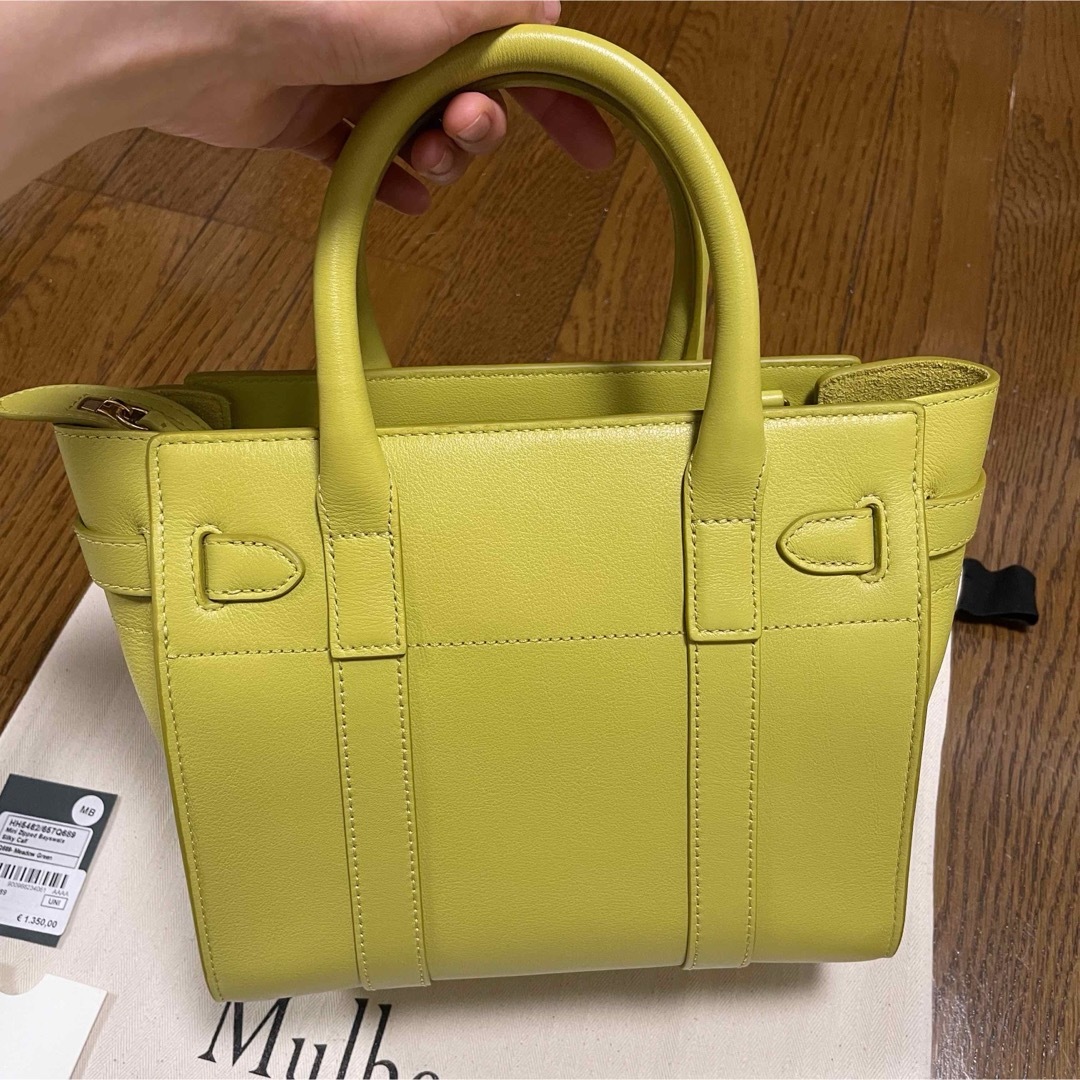 Mulberry(マルベリー)のmulberry mini zipped bayswater メドウグリーン レディースのバッグ(ハンドバッグ)の商品写真