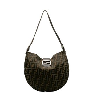 フェンディ(FENDI)のフェンディ ズッカ 半月ショルダー ショルダーバッグ 26729 キャンバス レディース FENDI 【228-37409】(ショルダーバッグ)