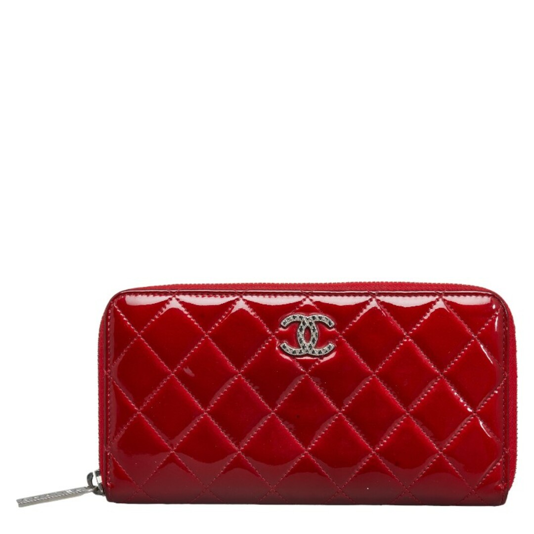 CHANEL(シャネル)のシャネル ブリリアント マトラッセ ココマーク ラウンドファスナー 長財布 エナメル レディース CHANEL 【228-37825】 レディースのファッション小物(財布)の商品写真