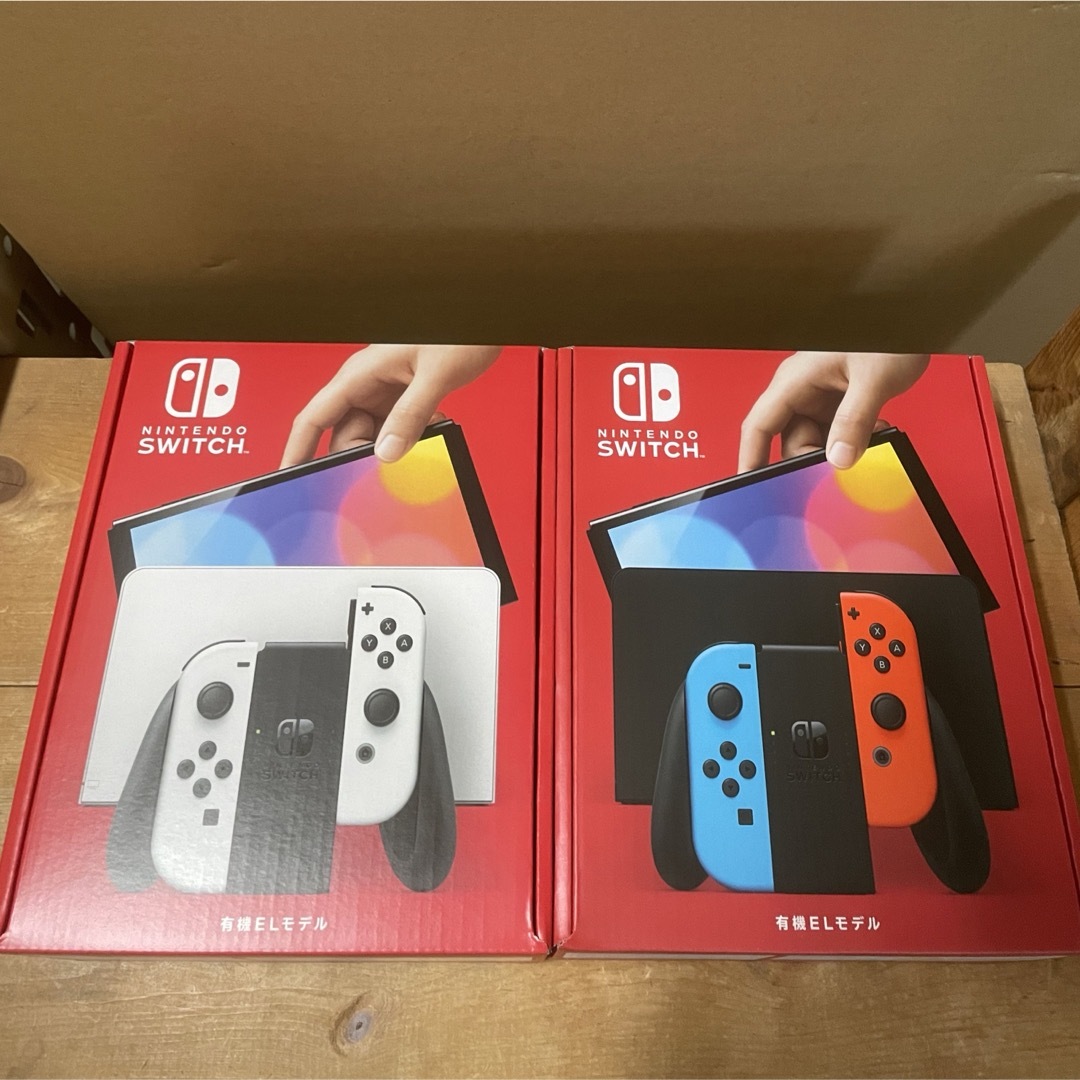 Nintendo Switch - ☆新品☆ Nintendo Switch ホワイト1台 ネオン1台の ...