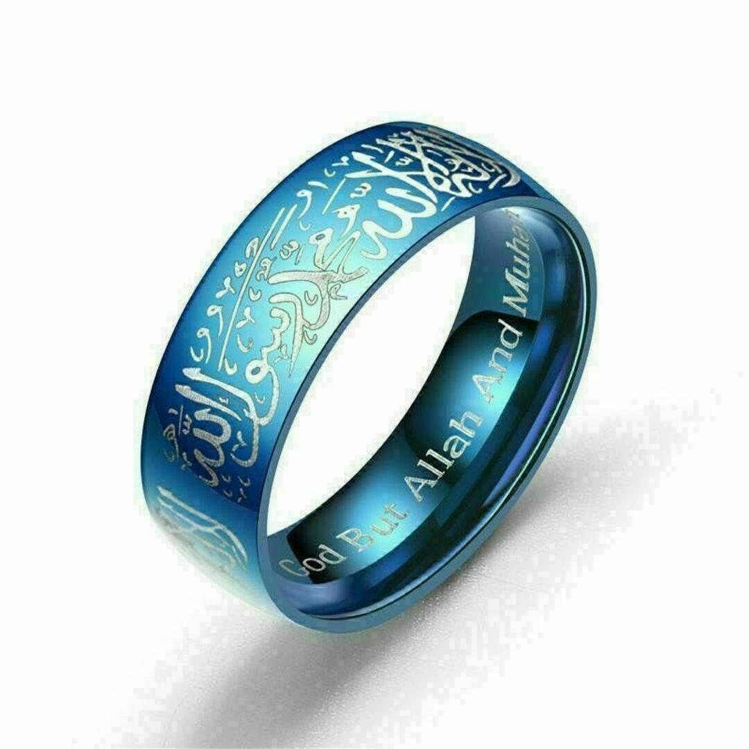 【R081】リング 　メンズ 　指輪 　ブルー　青 　ジルコニア 　20号 メンズのアクセサリー(リング(指輪))の商品写真