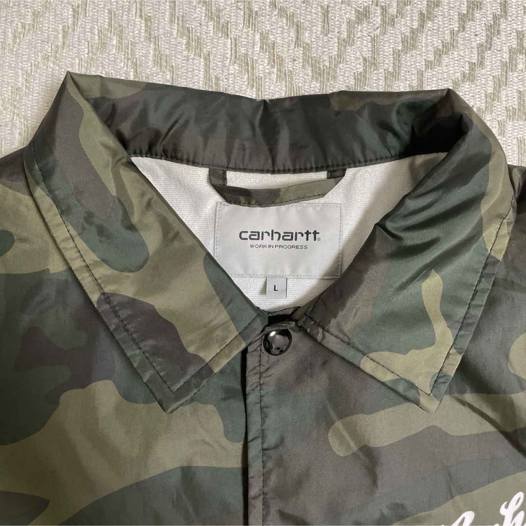 carhartt(カーハート)のcarHeart カーハート　コーチジャケット　迷彩　ミリタリー　裏起毛　L メンズのジャケット/アウター(ナイロンジャケット)の商品写真