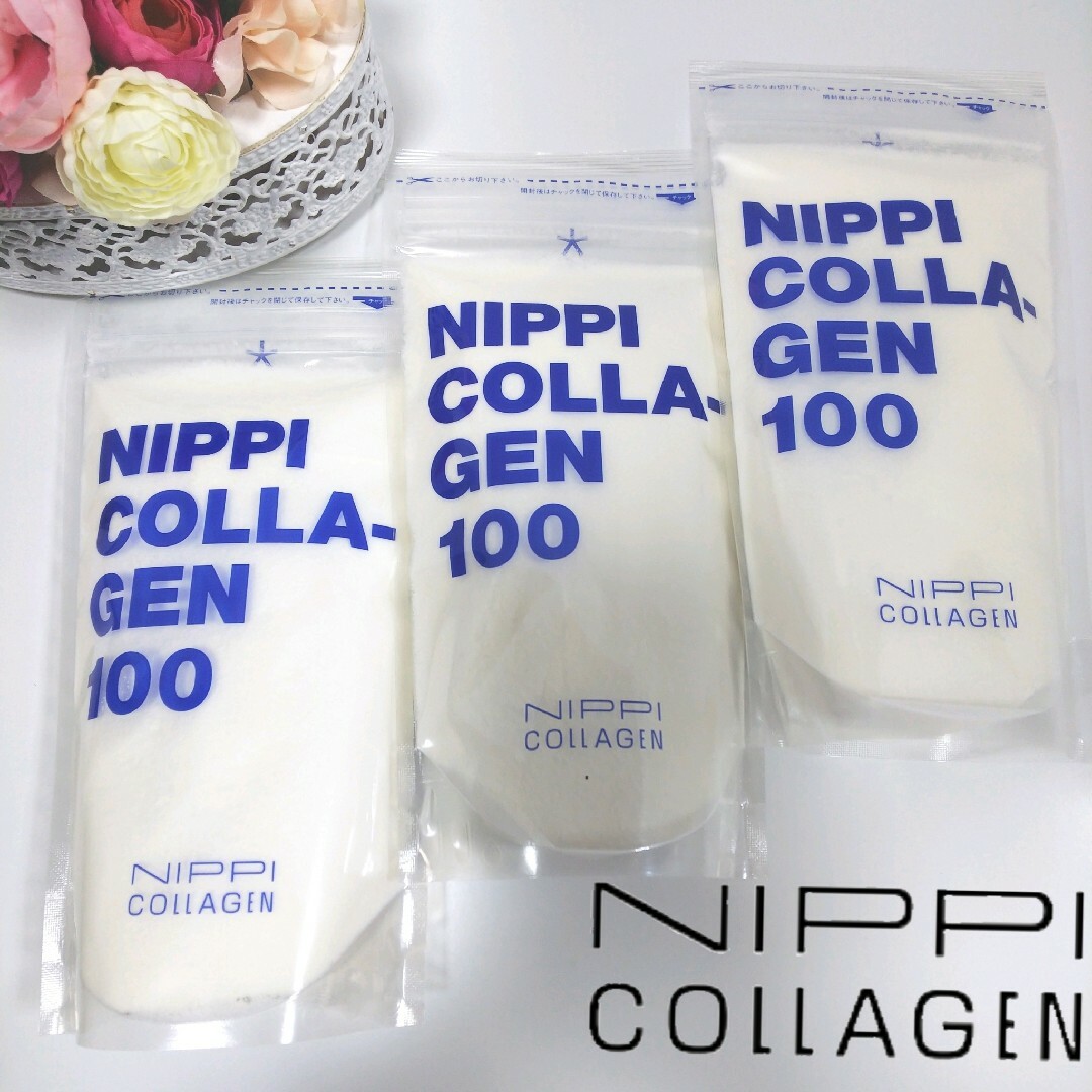 ニッピコラーゲン化粧品 ニッピ コラーゲン100 110g 3袋セットの通販 ニッピコラーゲン化粧品 ニッピ コラーゲン100 110g 3袋セットの通販
