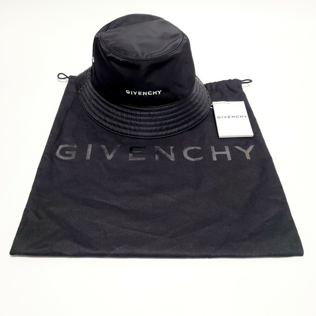 GIVENCHY(ジバンシィ)の【新品】GIVENCHY ロゴ刺繍 バケットハット メンズの帽子(ハット)の商品写真