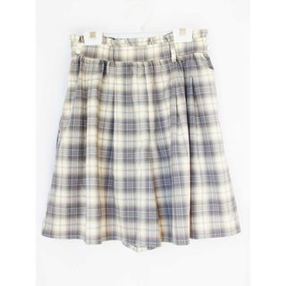 pom ponette - 【春物 新入荷!】[ポンポネット/pom ponette]150cm キュロットスカート/キュロットパンツ/ショートパンツ 茶×グレー系 '22年製【中古】子供服 キッズ kids ジュニア 女の子 春夏 bottoms 402042