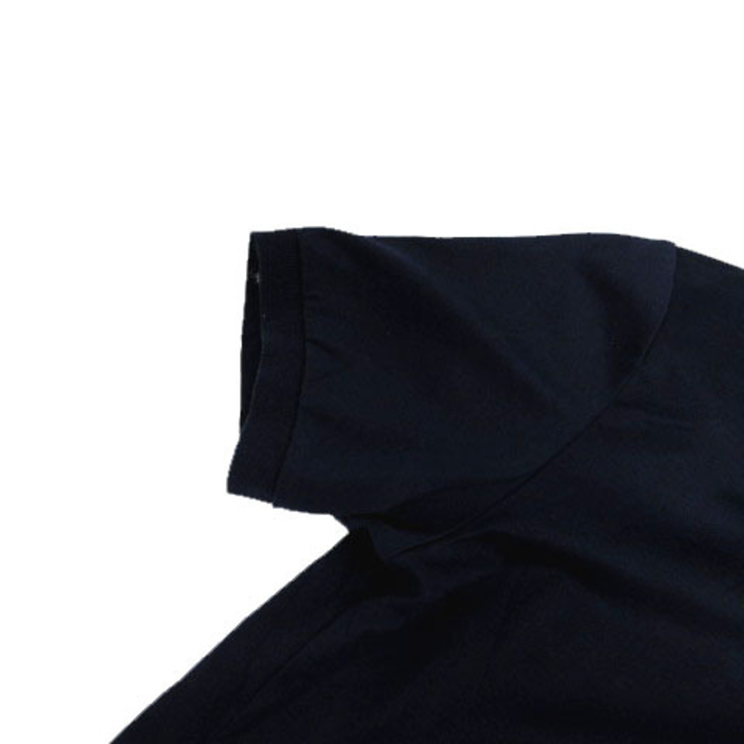 Christian Dior(クリスチャンディオール)のクリスチャンディオール カットソー ロゴ刺繍 半袖 コットン 紺 白 M レディースのトップス(カットソー(半袖/袖なし))の商品写真