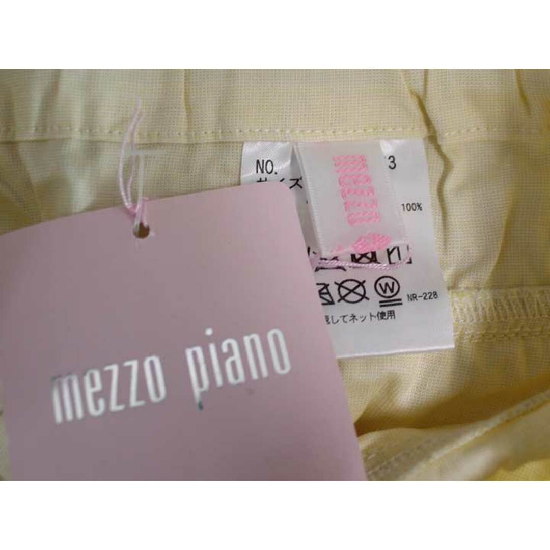 mezzo piano(メゾピアノ)の【春物 新入荷!】新品 未使用品〓メゾピアノ/mezzo piano〓100cm キュロットスカート/キュロットパンツ/ショートパンツ イエロー 子供服 キッズ kids 女の子  春夏 bottoms 402042 キッズ/ベビー/マタニティのキッズ服女の子用(90cm~)(その他)の商品写真