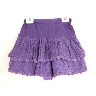 【春物 新入荷!】†アナスイミニ/ANNA SUI mini†150cm キュロットスカート/キュロットパンツ 紫【中古】子供服 キッズ kids ジュニア 女の子 春夏秋 bottoms 402042