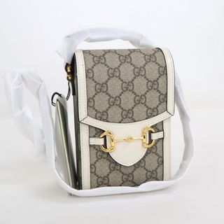 グッチ(Gucci)の【GUCCI】グッチ 縦型ショルダーバッグ ホースビット GGスプリーム/an0102hm(ショルダーバッグ)