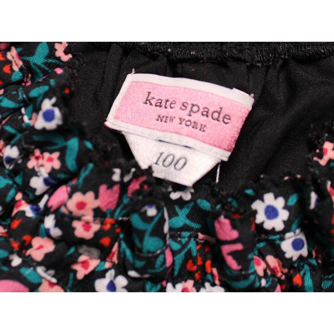 kate spade new york(ケイトスペードニューヨーク)の【春物 新入荷!】[ケイトスペードニューヨーク/kate spade new york kids]100cm キュロットスカート 黒×ピンク系 '21年製【中古】子供服 キッズ kids 女の子 春秋 bottoms 402042 キッズ/ベビー/マタニティのキッズ服女の子用(90cm~)(その他)の商品写真