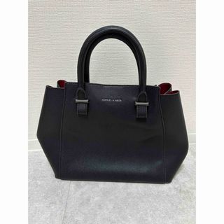 チャールズアンドキース(Charles and Keith)のCHARLES&KEITH  チャールズアンドキース　2WAYハンドバッグ 黒(ハンドバッグ)