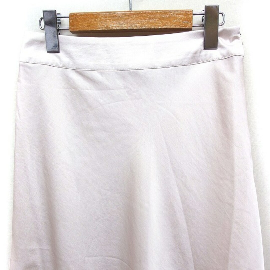 GRL(グレイル)のグレイル GRL フレアスカート マキシ丈 ロング 無地 光沢 M ライトピンク レディースのスカート(ロングスカート)の商品写真