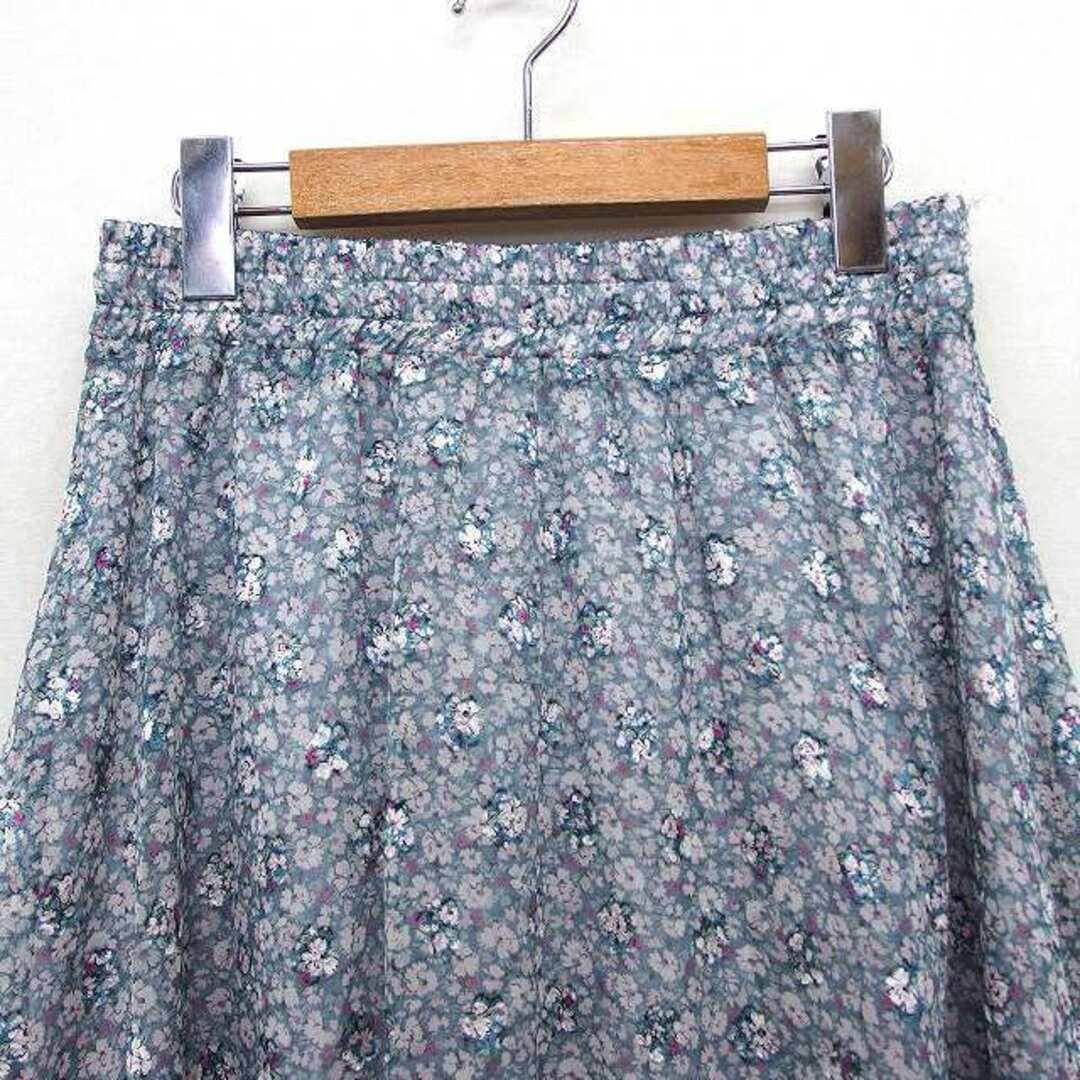 Khaju(カージュ)のカージュ Khaju シフォン スカート フレア ロング マキシ丈 花柄 レディースのスカート(ロングスカート)の商品写真