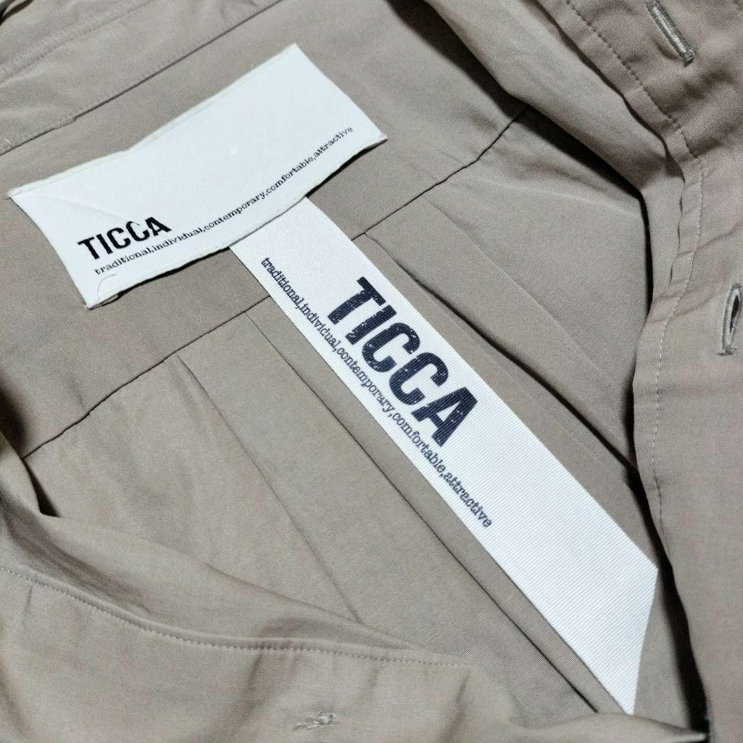 TICCA(ティッカ)の630 ティッカ　スクエアビッグシャツ　ロング　サイドボタン　ビッグシルエット レディースのトップス(シャツ/ブラウス(長袖/七分))の商品写真