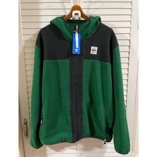 アディダス(adidas)の新品 adidas フリース　パーカー / グリーン/ XL(パーカー)