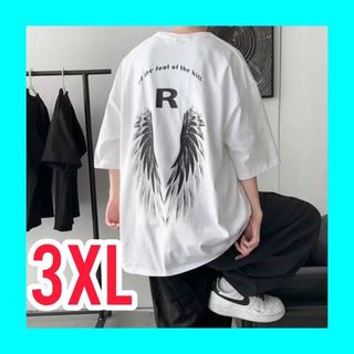 SAINT LAURENT PARIS トライアングルTEE XLトップス