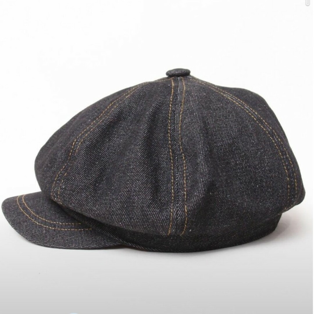 Ruben(ルーベン)のRUBEN ルーベン キャスケット ブラック デニム地 フリーサイズ メンズの帽子(キャスケット)の商品写真