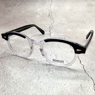 モスコット(MOSCOT)のモスコット (MOSCOT) 46 レムトッシュ 眼鏡 メガネ ブラック クリア(サングラス/メガネ)