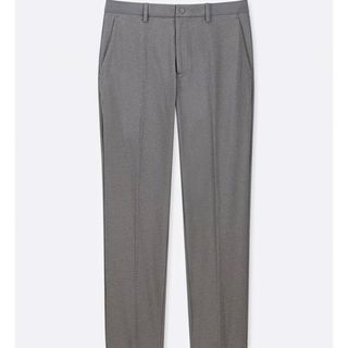 ユニクロ(UNIQLO)のEZYアンクルパンツ　ウルトラストレッチ　L Gray (スラックス)