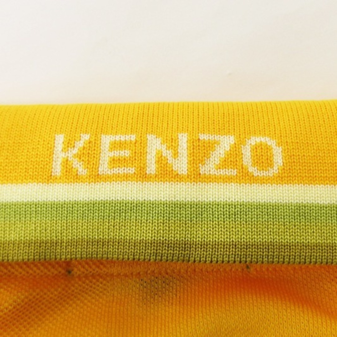 KENZO(ケンゾー)のケンゾー KENZO 良品 GOLF ポロシャツ 半袖 刺繍 イエロー 5 スポーツ/アウトドアのゴルフ(ウエア)の商品写真