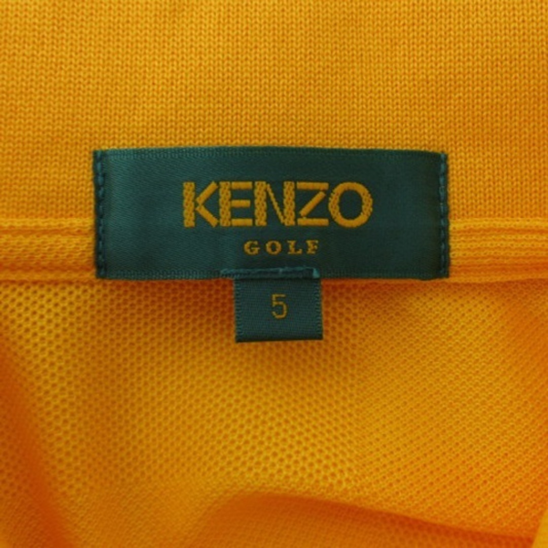 KENZO(ケンゾー)のケンゾー KENZO 良品 GOLF ポロシャツ 半袖 刺繍 イエロー 5 スポーツ/アウトドアのゴルフ(ウエア)の商品写真